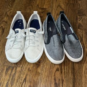 2 pairs of Sperry shoes